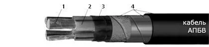 Кабель АПБВ 3х35+1х25